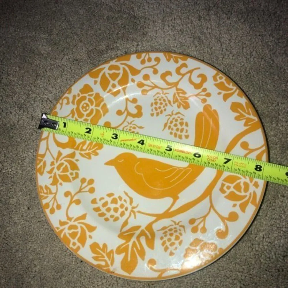 Pier 1 Stoneware Yellow‎ Bird Salad Dessert Plate